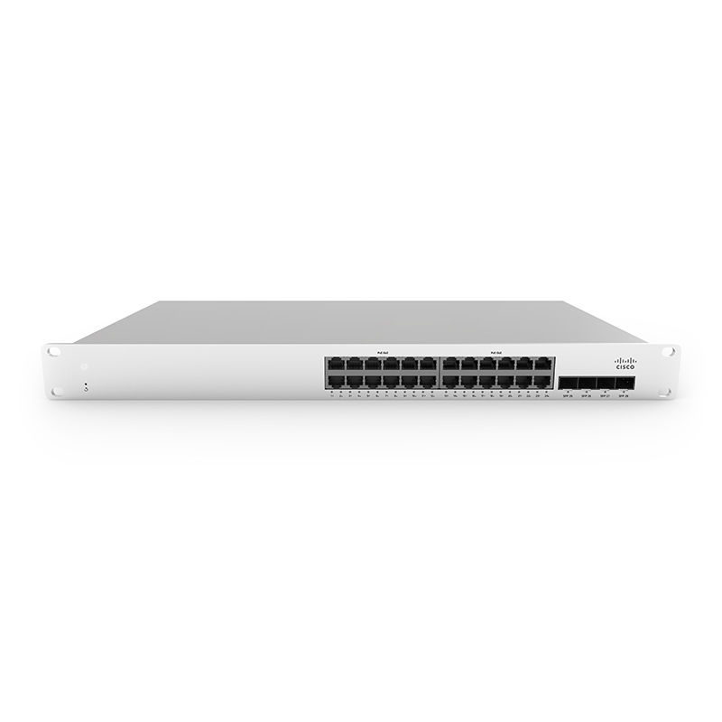 MS210-24-HW, Cisco Meraki Switch, 24x1G ports/Cloud-managed/L2 switch