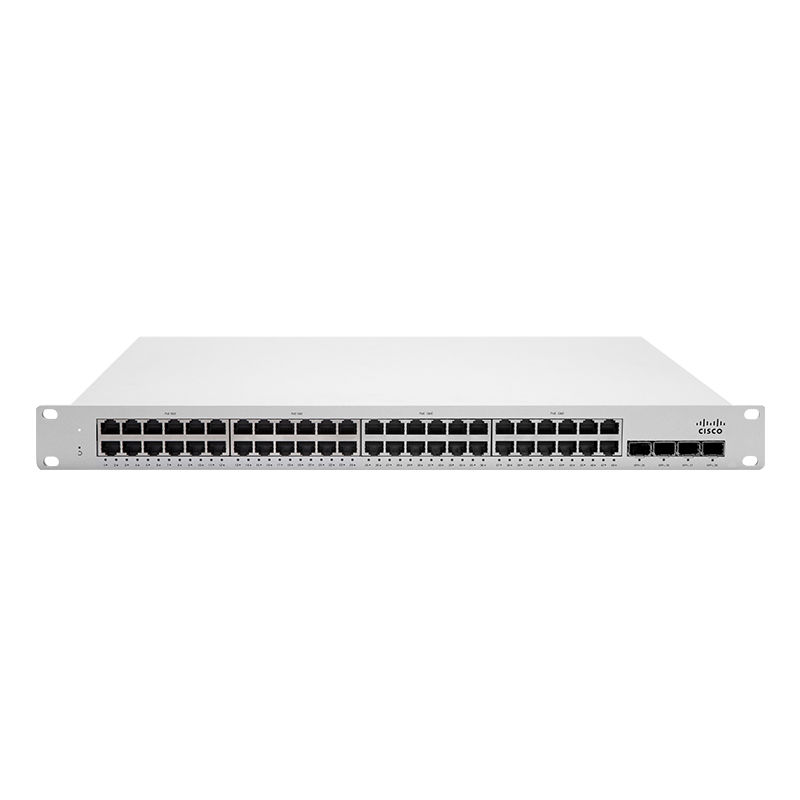 MS225-48LP-HW, Cisco Meraki MS225 Switch, 48xGigE PoE/370W PoE/L2 Stackable