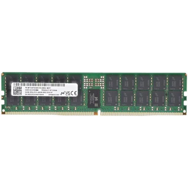 Micron MTC40F2046S1RC48BA1 64GB DDR5-4800 ECC Registered RDIMM