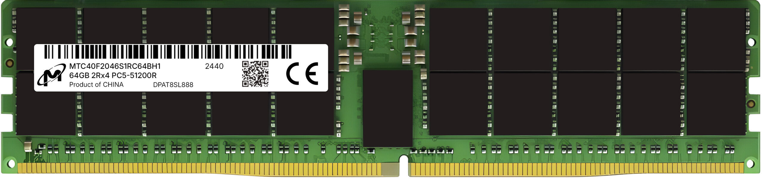 MTC40F2046S1RC64BH1 - Micron 64GB DDR5-6400 PC5-51200 2Rx4 EC8 ECC Registered DIMM