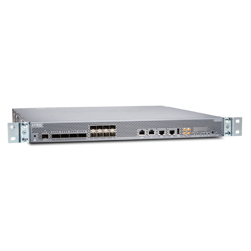 MX204, Juniper MX Series Router, 3 fan trays/2 power supplies/Junos
