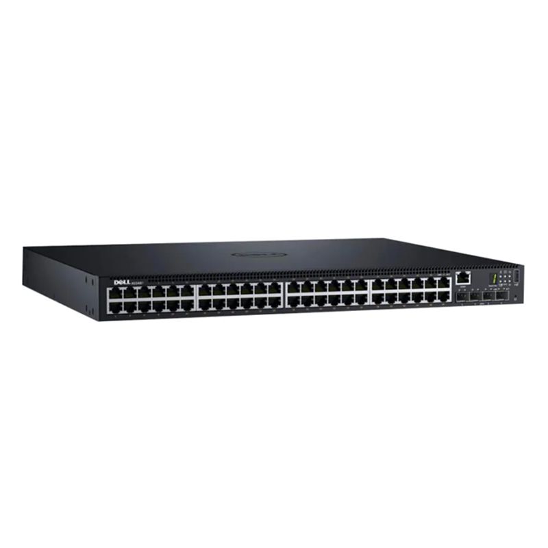 N1548P, Dell Networking Switch, 48x 1GbE + 4x 10GbE SFP+, PoE+, Stacking