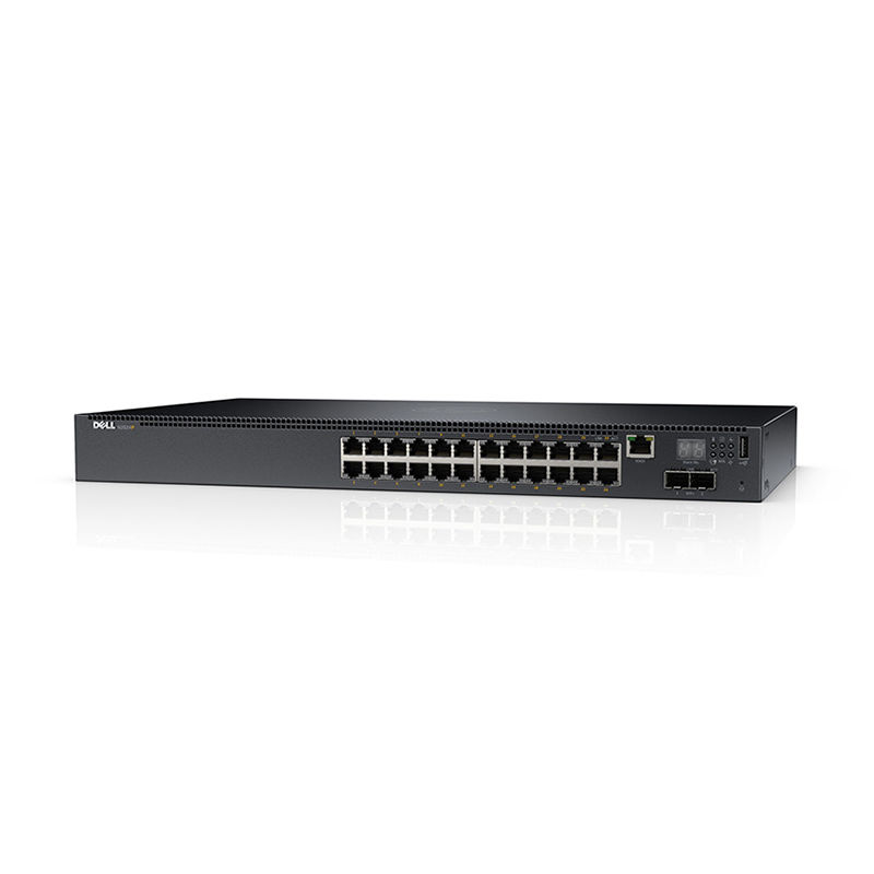 N2024P, Dell Networking Switch, 24x1GbE POE+/2x10GbE SFP+/Stacking