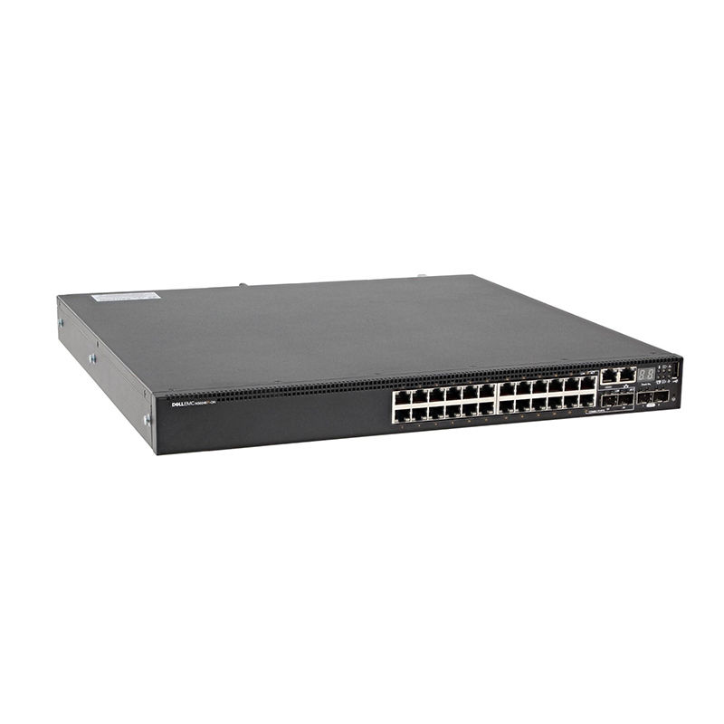 N3024EP-ON, Dell N3024EP-ON Switch, 24x1GbE PoE+/2x10GbE SFP+/L3 Stacking