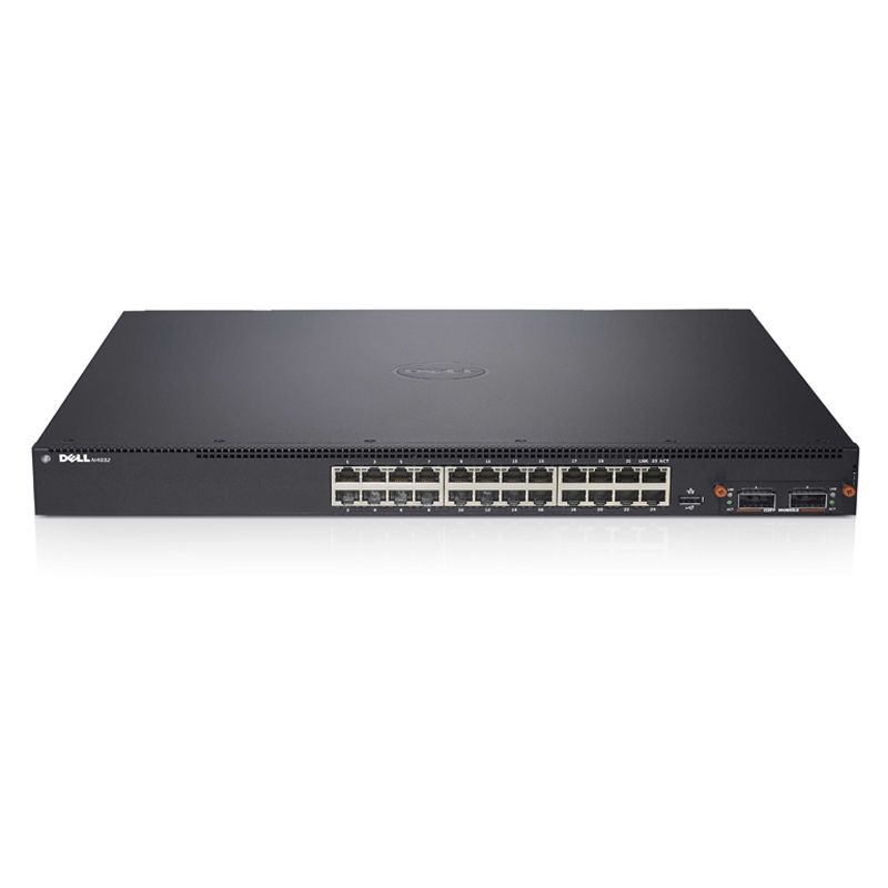 N4032, Dell N4000 Switch, 24x10GBASE-T/1xModular Bay/2xAC PSU