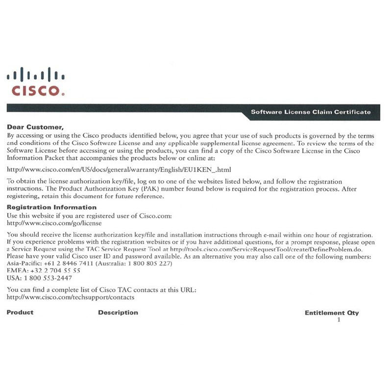 N55-LAN1K9=, Cisco Nexus 5500 License, Layer 3 License/For Nexus 5500/Feature Upgrade