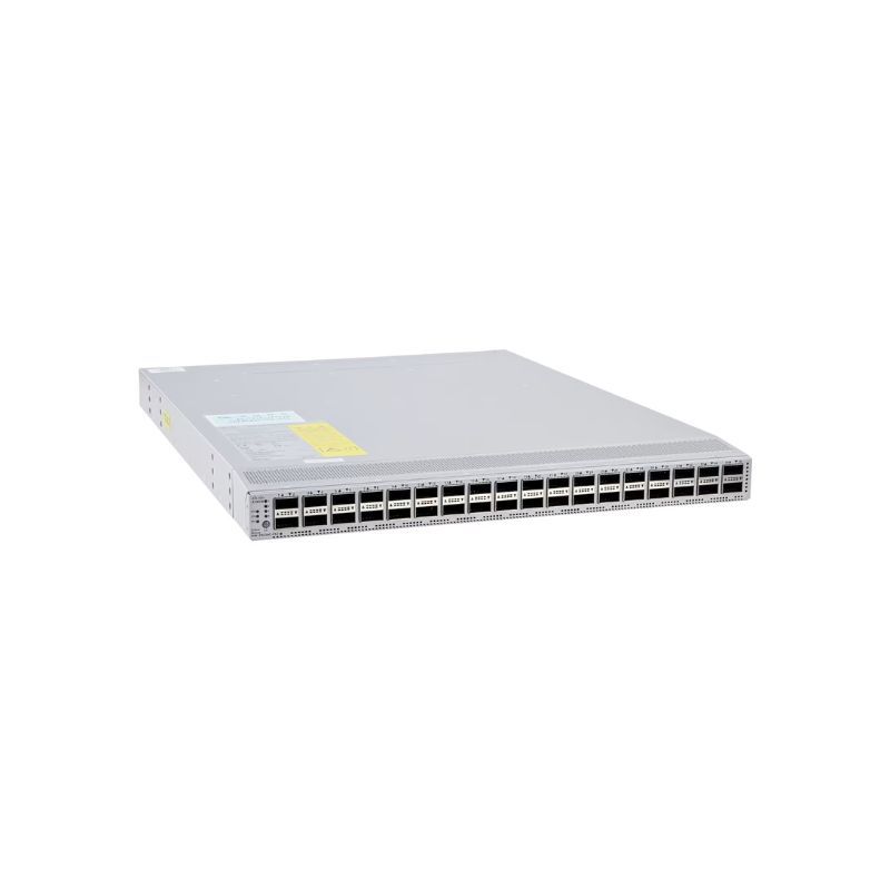 N9K-C9336C-FX2, Cisco Nexus 9336C-FX2 Switch, 36x100G QSFP28/Fixed/40G support