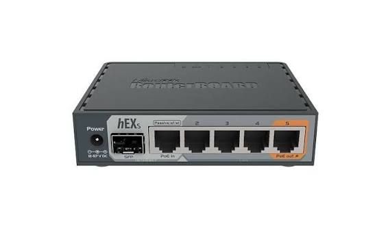 MikroTik hEX S Gigabit Ethernet Router with SFP Port (RB760iGS)