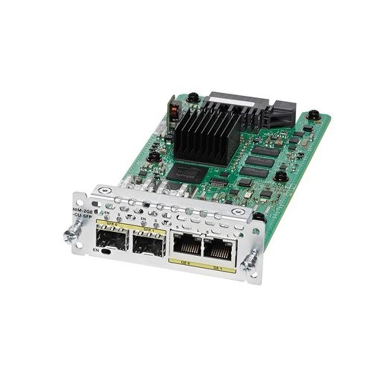 NIM-2GE-CU-SFP, Cisco 4000 Series Router Module, 2xGE WAN Ports/Copper & SFP/Hot Swappable