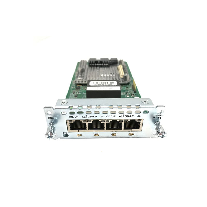 NIM-4MFT-T1/E1=, Cisco NIM-4MFT-T1/E1= Module, 4 T1/E1 ports/Multiflex Voice/Data/Clear-channel