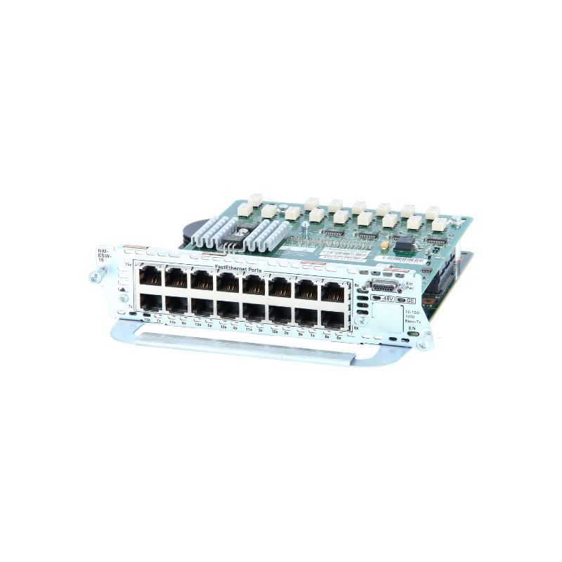 NM-16ESW, Cisco NM-16ESW Network Module, 16x10/100Mbps Ethernet, Router compatible, Plug-and-play