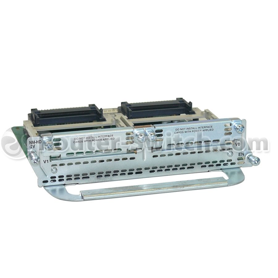 NM-HD-2V, Cisco NM-HD Series Router Network Module, 2 voice/fax slots, supports IP communications, for Cisco routers