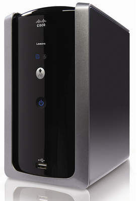 Linksys NMH305 storage drive enclosure Black, Silver