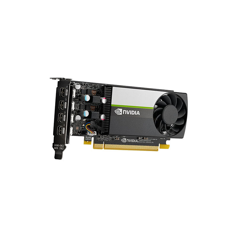 T600, Nvidia T600 Graphics Card, 4GB GDDR6/Low Profile/4xmini DP