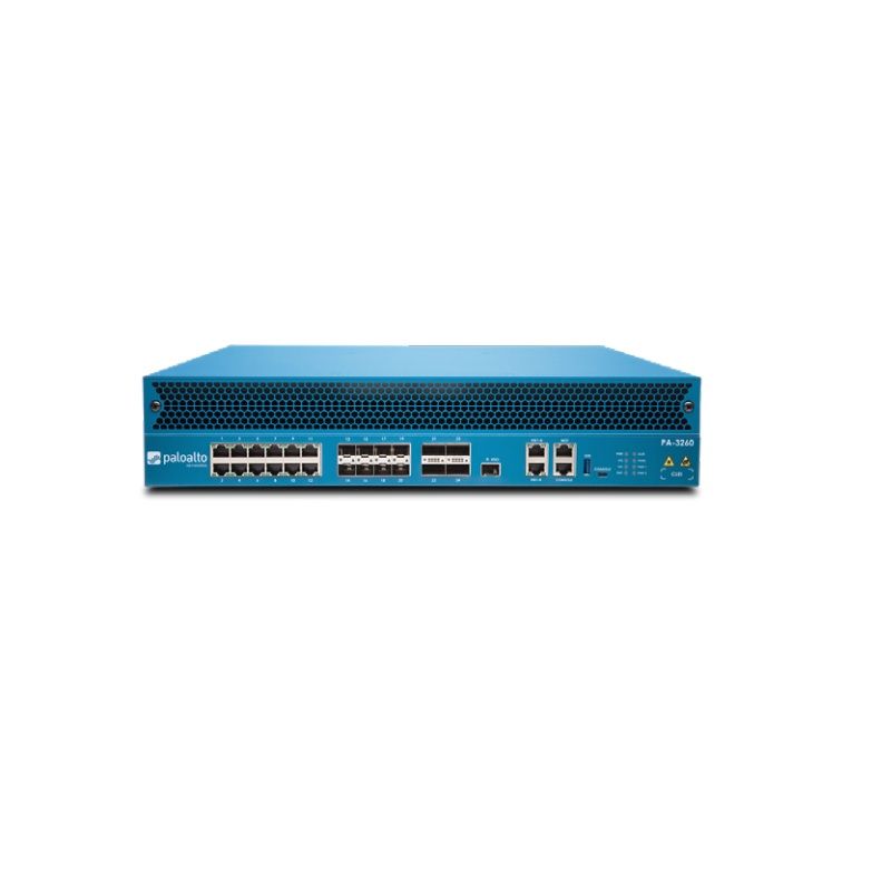 PA-3260, Palo Alto Networks Security Appliance, 10 GigE/40 Gigabit LAN/Front to Back Airflow