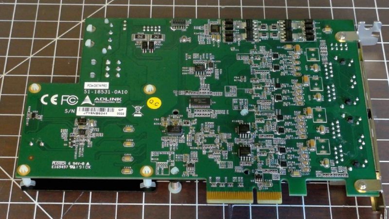 ADLINK PCIe-GIE74 4-Channel GigE Vision PoE+ PCIe Frame Grabber – PCIE-GIE74
