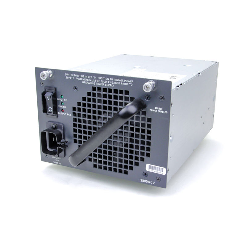PWR-C45-2800ACV, Cisco Catalyst 4500 Power Supply, 2800W AC/Data and PoE