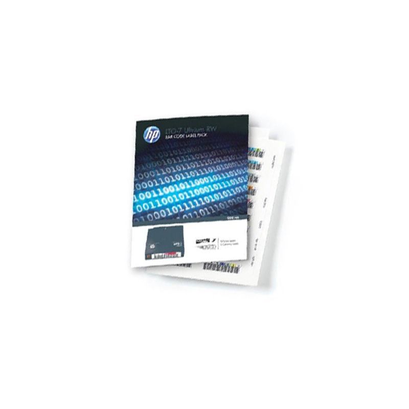 Q2014A, HPE LTO-7 Ultrium RW Bar Code Label Pack, Tape Media, RW bar code labels, LTO-7, 1 pack