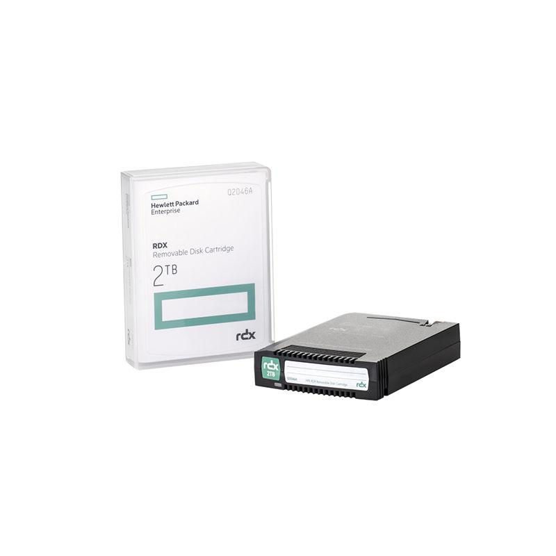 Q2046A, HPE Q2046A, RDX Removable Disk Cartridge, 2TB Capacity/2.5" Form Factor/HP RDX Series