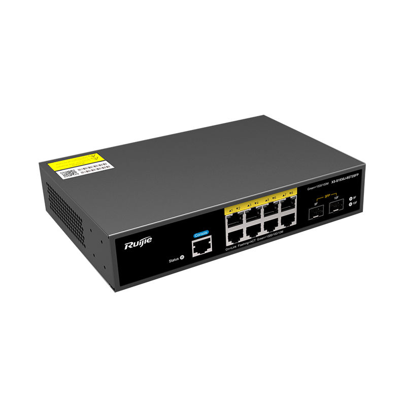 RG-S1930-8GT2SFP, Ruijie RG-S1930 Switch, 8xGE/2xSFP/192Gbps/15Mpps