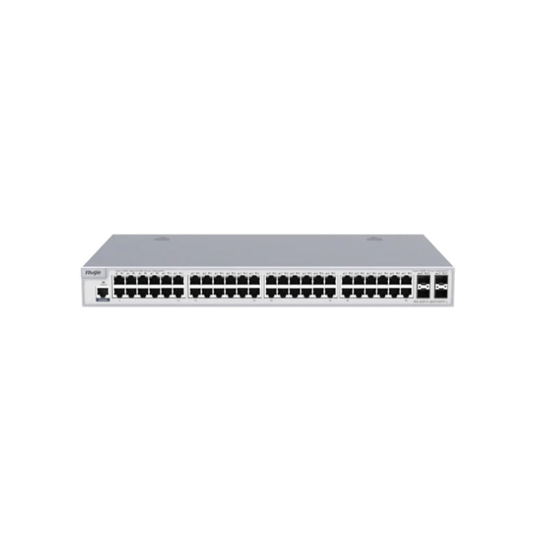RG-S2910-48GT4SFP-L, Ruijie S2910 Series Switch, 48x1000M ports/4xSFP ports/AC power & fan