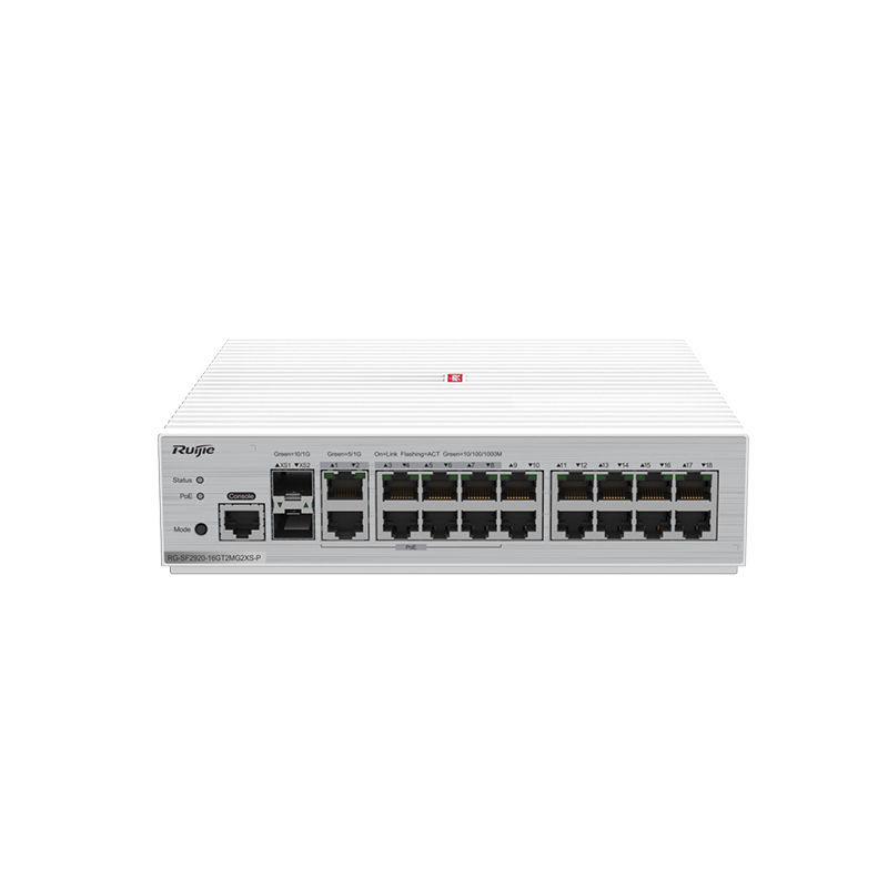 RG-SF2920-16GT2SFP, Ruijie RG-SF2920 Series Ethernet Switch, 16xGE ports/2xSFP/All-optical