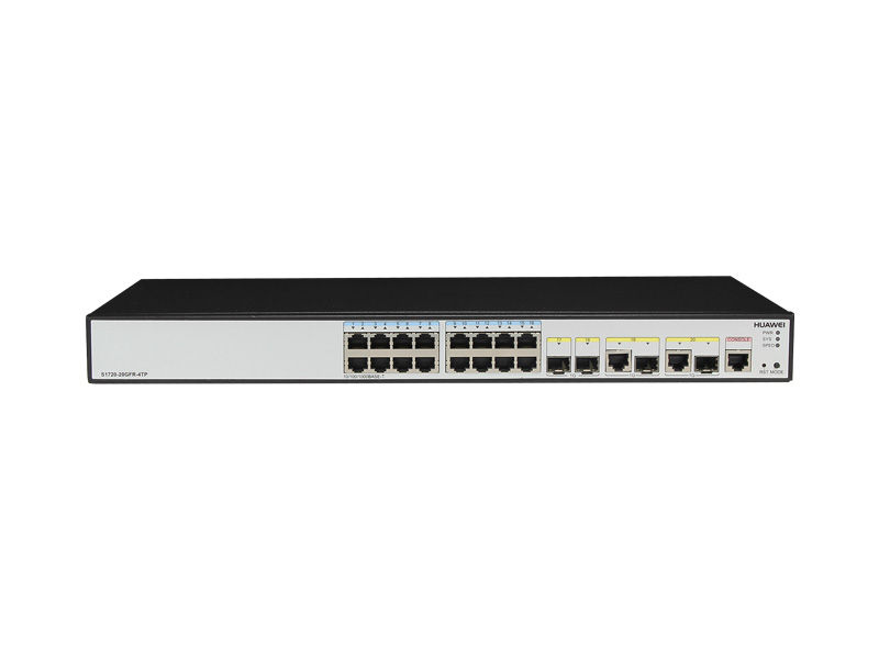 S1720-20GFR-4TP, Huawei S1720 Switch, 16 GE ports/2 GE SFP/2 Combo 10/100/1000 or SFP