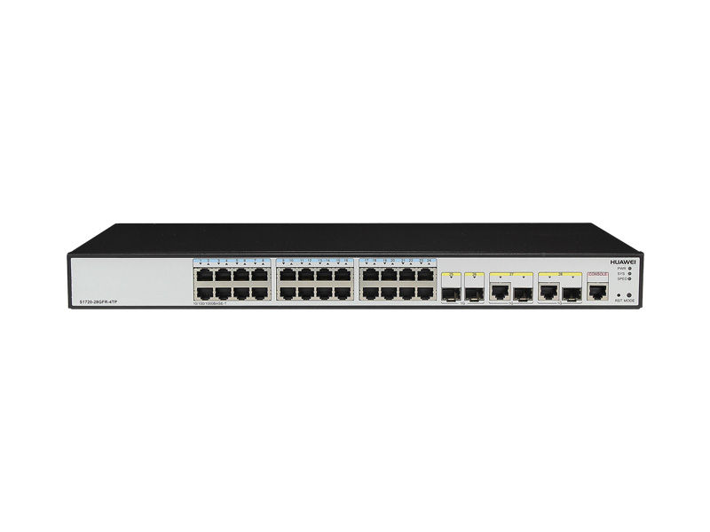S1720-28GFR-4TP, Huawei S1700 Switch, 24xGE port/2xGE SFP/AC 110-220V