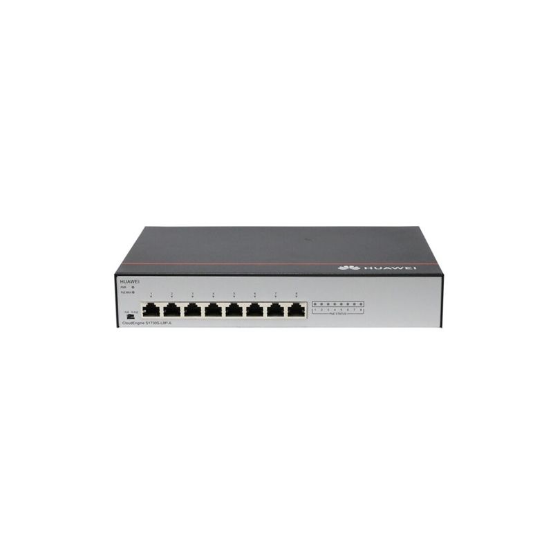 S1730S-L8P-A, Huawei S1700 Switch, 8xGE ports/PoE+/AC power