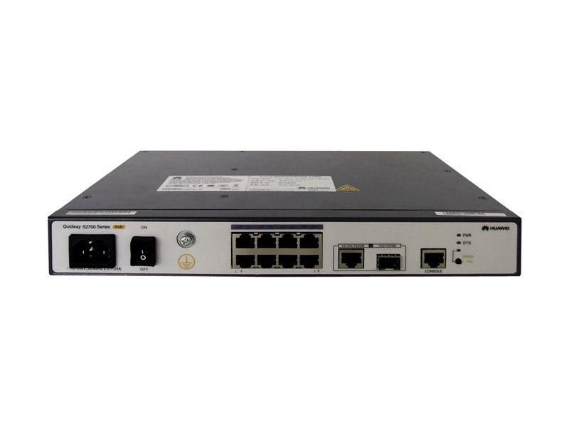 S2700-9TP-PWR-EI, Huawei S2700 Switch, 8xFE PoE+/1xGE Combo/AC Power