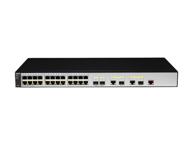 S2750-28TP-EI-AC, Huawei S2750 Switch, 24x10/100Base-T/2xSFP/2x10/100/1000Base-T or SFP/AC 110/220V