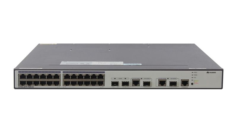 S3700-28TP-PWR-EI, Huawei S3700 Switch, 24x10/100BASE-T, 2xGig SFP, PoE+