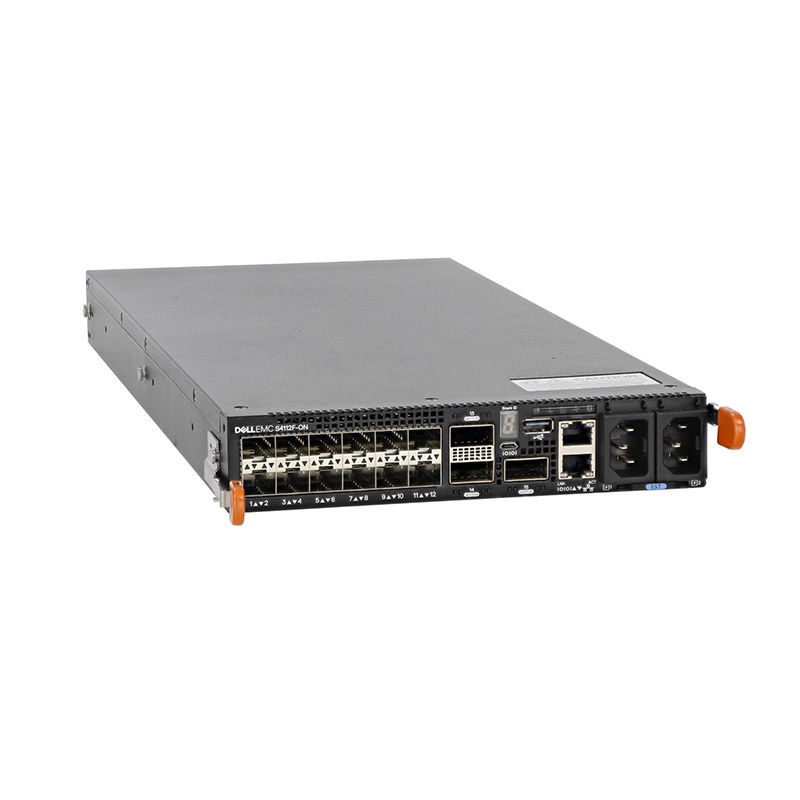 S4112F-ON, Dell S4112F-ON Switch, 12x10GbE SFP+/3x100GbE QSFP28/2xAC PSU