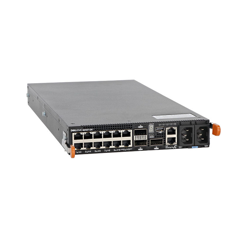 S4112T-ON, Dell S4112T-ON Switch, 12x10GBaseT/3x100GbE QSFP28/2xAC PSU