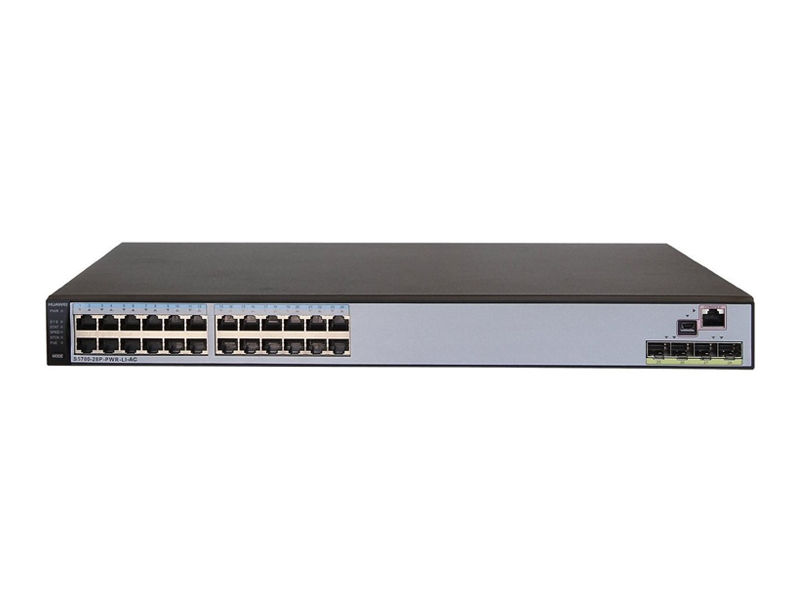 S5700-28P-PWR-LI-AC, Huawei S5700 Switch, 24xGE PoE+/4xSFP/AC Power