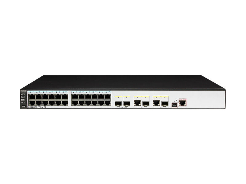 S5700-28TP-PWR-LI-AC, Huawei S5700 Switch, 24xPoE+ GE/4xSFP Combo/AC Power