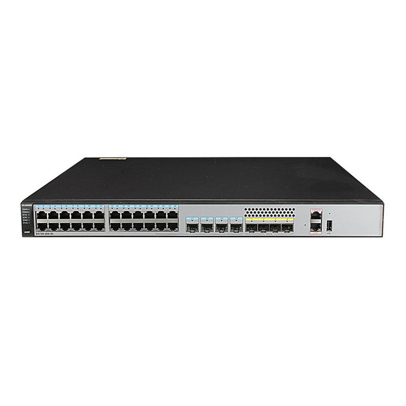 S5720-28X-SI-24S-DC, Huawei S5720 Switch, 24xGE SFP/4x10GE SFP+/DC -48V