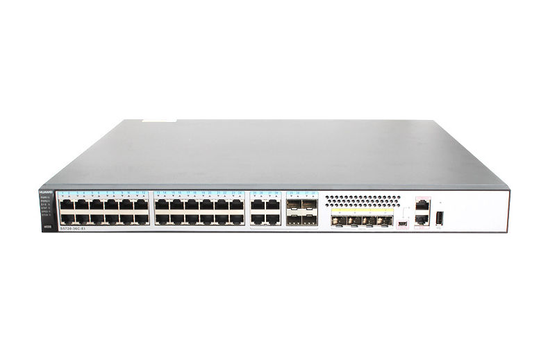 S5720-36C-PWR-EI-DC, Huawei S5720 Switch, 28xGE PoE+/4xGE SFP/4x10GE SFP+