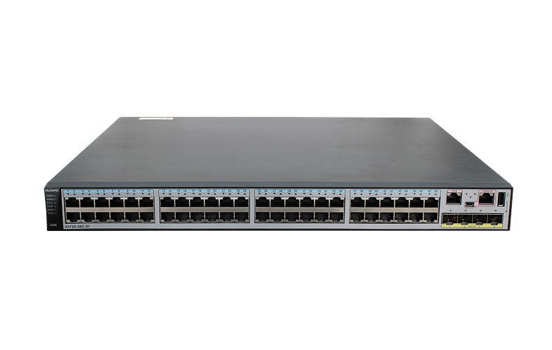 S5720-56C-PWR-EI-DC, Huawei S5720 Switch, 48xGE PoE+/4x10GE SFP+/650W DC PSU