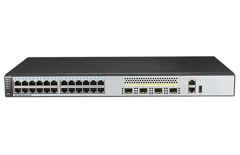 S5720S-28X-SI-DC, Huawei S5720S Switch, 24xGE/4x10GE SFP+/DC -48V
