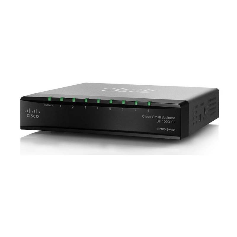 SF110D-08, Cisco SF110D-08 Switch, 8x10/100Mbps/Unmanaged/Desktop