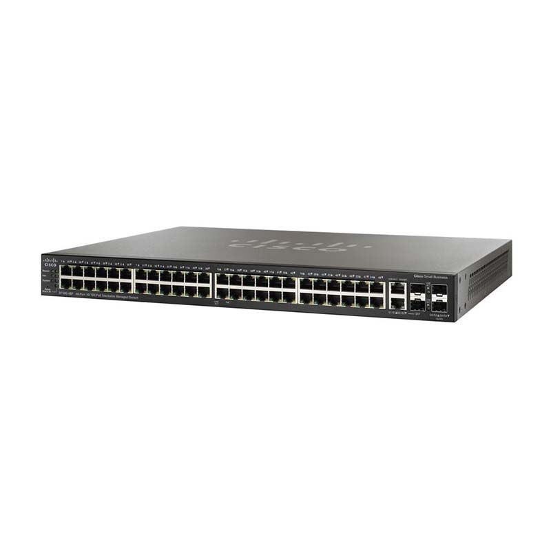 SF300-48P, Cisco SF300 Switch, 48x10/100 PoE/2xGigabit/2xmini-GBIC