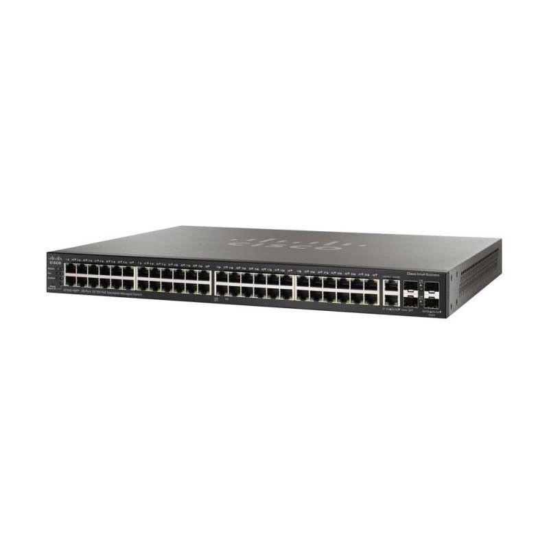 SF300-48PP-K9-EU, Cisco SF300 Switch, 48xPoE+ 10/100, 2xGigabit, 2xmini-GBIC