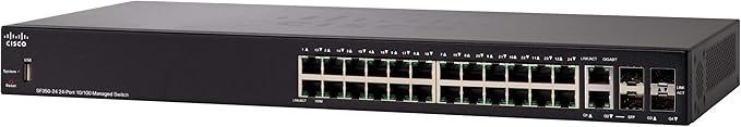 Cisco SF350-24-K9-NA 24-Port Managed Fast Ethernet Switch