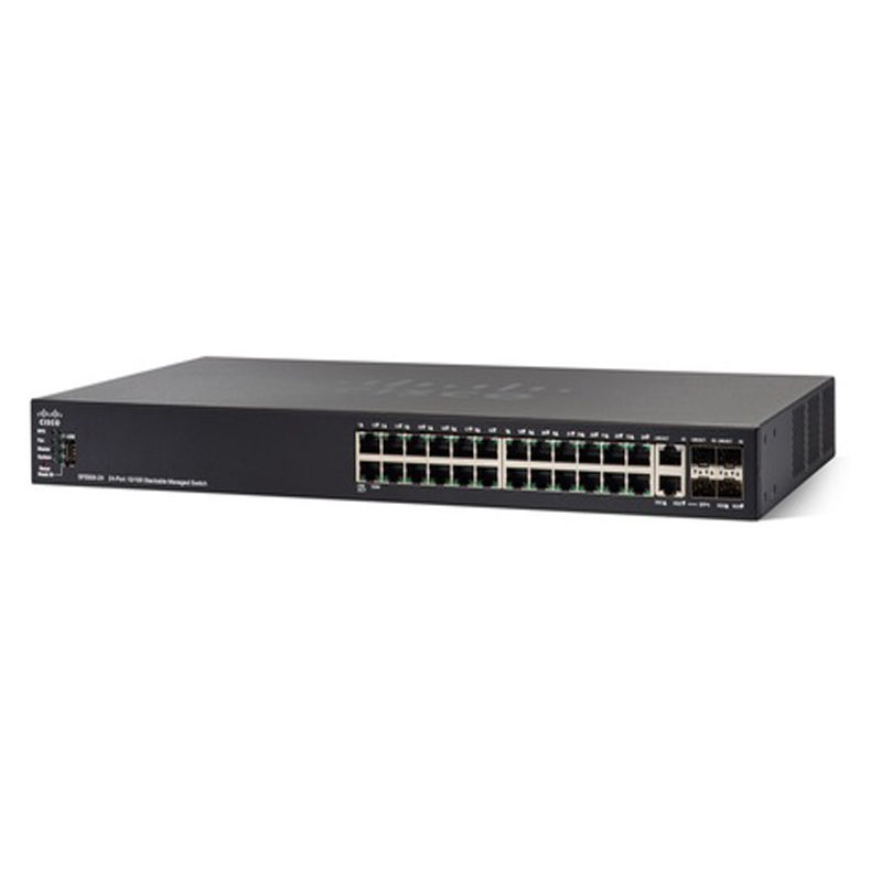 SF550X-24, Cisco SF550X Switch, 24x10/100 Ports/4x10GE SFP+/Combo Ports
