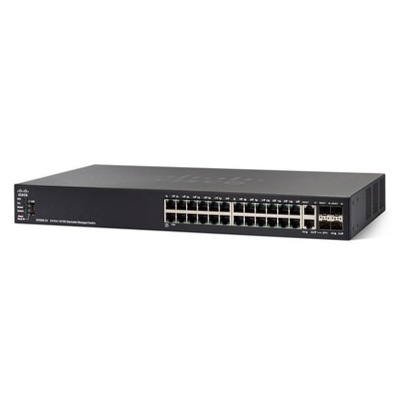 SF550X-24P, Cisco SF550X Switch, 24xPoE+ 10/100/1000/4x10GE SFP+