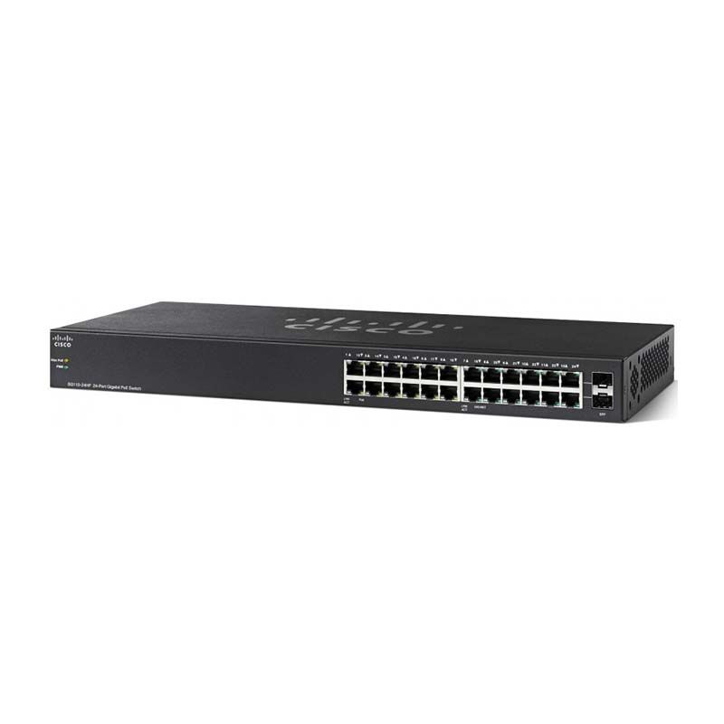 SG110-24HP, Cisco SG110-24HP Switch, 24xGigabit PoE/Unmanaged/No Fan