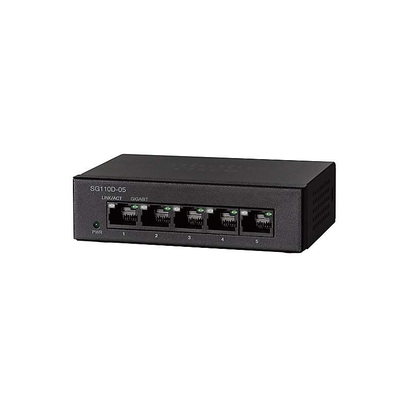 Cisco SG110D-05 5-Port Gigabit Ethernet Desktop Unmanaged Switch