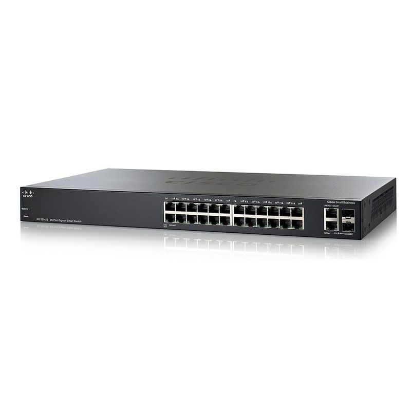 SG200-26, Cisco SG200 Switch, 26xGE/2xmini-GBIC/Smart Switch