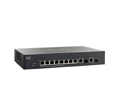 Cisco SG300-10PP 10-Port Gigabit PoE+ Managed Switch